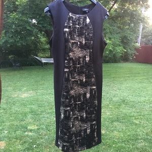 Metallic panel dress